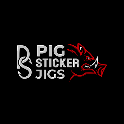 Pig Sticker Jigs/ Fishing Hooks for the Serious Angler. Design by EMLanderz