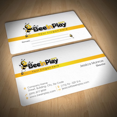 Help BeeInPlay with a Business Card Diseño de just_Spike™