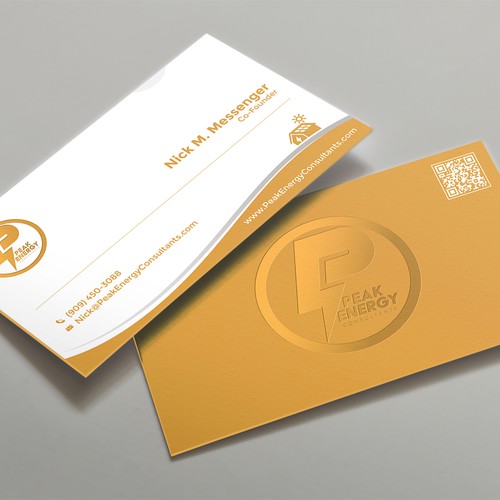 Modern Business Card Design for Electric Energy and Solar Company Design by kaylee CK