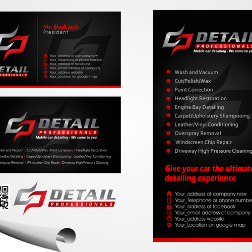 Detailing Business Cards / Mobile Car Wash Detailing Pressure Washing Tem Business Card Zazzle Com : Make your own business cards and design it online today.