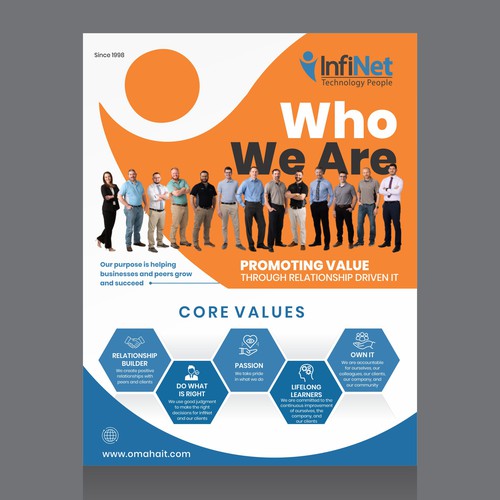 Tech Company "About Us" Flyer Design by Dzine Solution