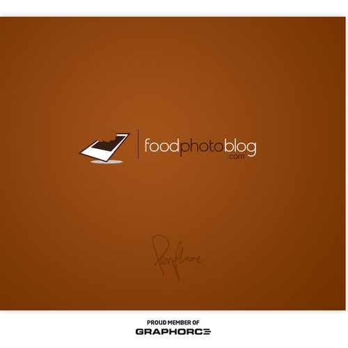 Logo for food photography site Diseño de penflare