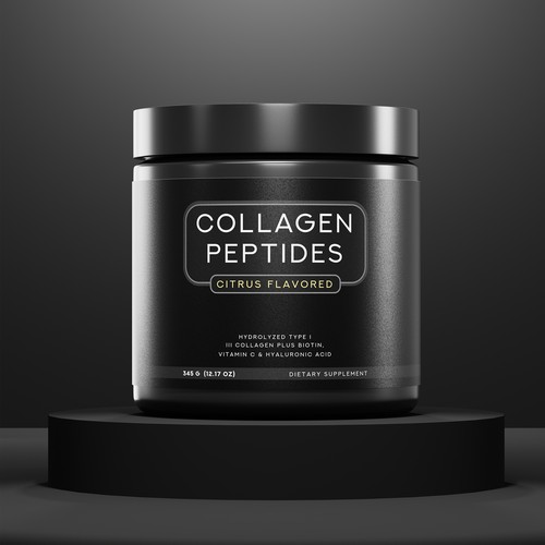 Minimalist Supplement Label Design by ICHD Designs