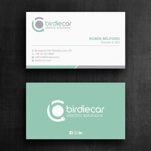 business card for company called birdie Design by Felix SH