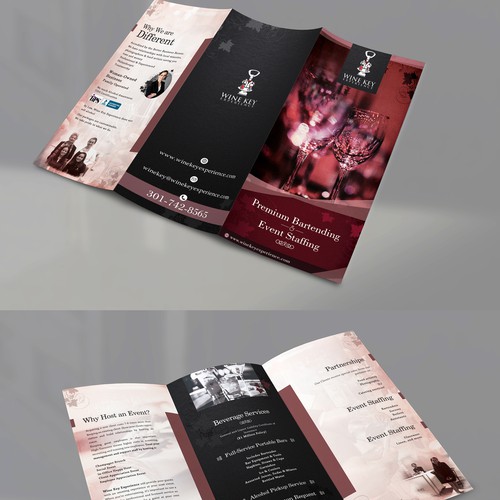 Bartending Service needs an elegant brochure | Brochure contest