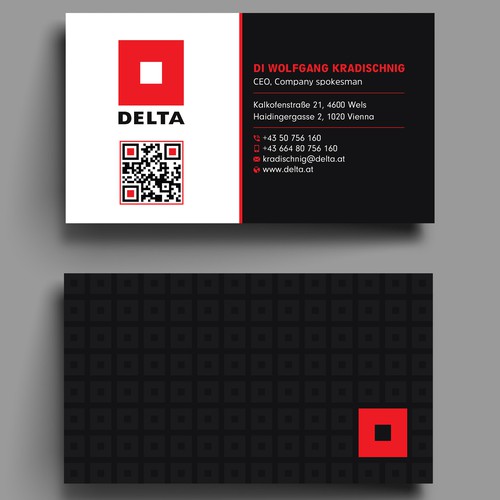 DELTA Business Card Relaunch Design by prosenjit_P