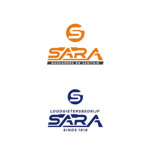 Logo moet SARA zijn ipv saar, letters moeten beeldmerk worden, ‘Badkamers & Sanitair’ eronder!! Design by Rusmin05