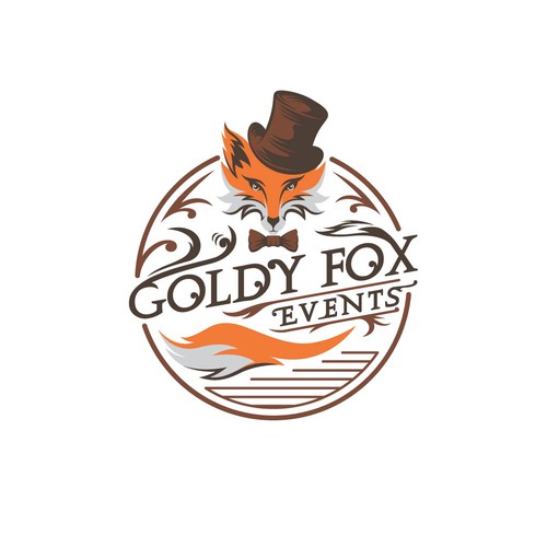 Design a Chic and Stylish Fox Logo for Our Elegant Wedding and Event Rental Business: Goldy Fox Events Design by A I D A