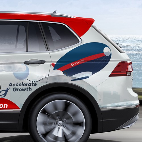 You shouldn't be able to miss us!  Car wrap contest for digital agency 👍 Design by dnite