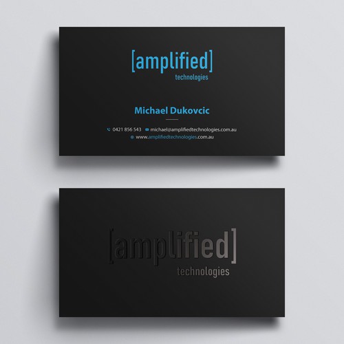 Tech company business card design Design by Rskylight
