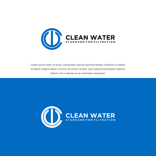 Simple Clean Logo for Water Filtration Company Design by master.piece