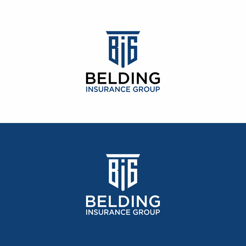 Simple logo w/ shield and letters "BIG" for insurance group Design by Auriga_