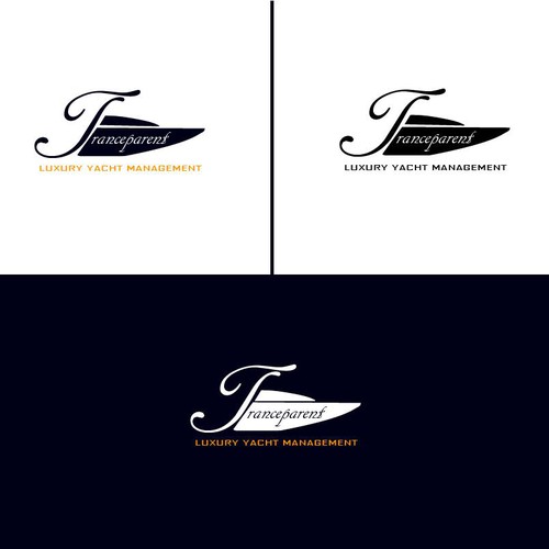 logo for TRANSPARENT Luxury Yacht Management Design by Colour Butterfly