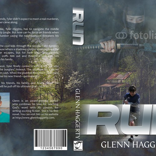 Create an awesome book cover for a middle-grade boys adventure story, Run! Design by Theother31