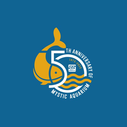 Mystic Aquarium Needs Special logo for 50th Year Anniversary Design by Congrats!