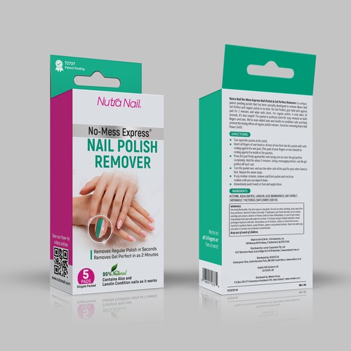 Nutra Nail Gel Remover Design by Rajith Shantha