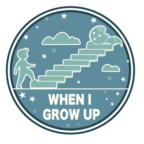 When I Grow Up Logo Design by Matteo Deffenu
