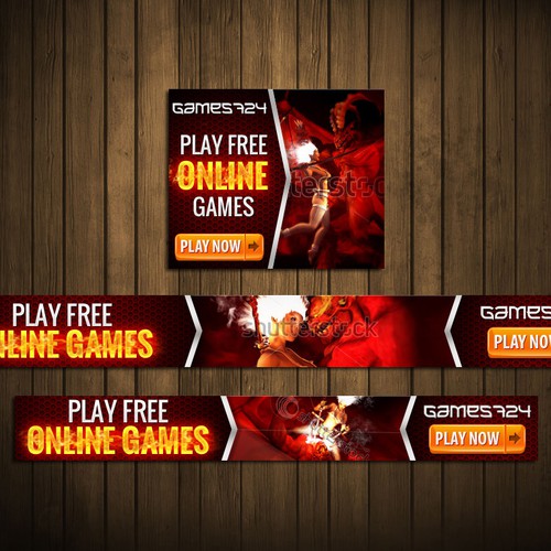 Advertising banners for an online games portal, Banner ad contest