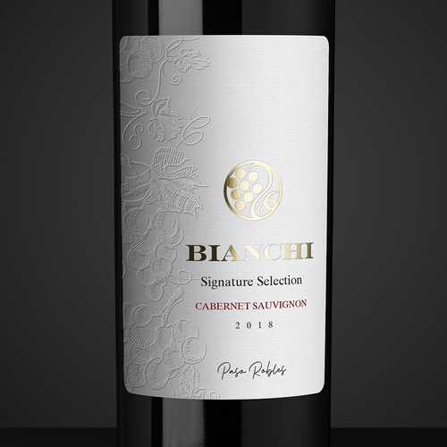 Bianchi Wine Label Design by Shark1@