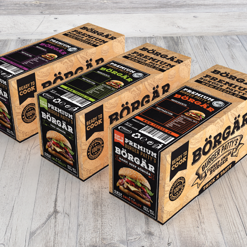 NEW Burger Patty Packaging - Food Service Design réalisé par ANGRYCAT™