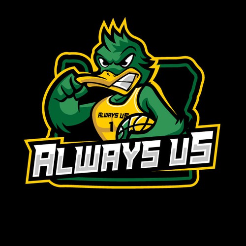 Basketball Logo for Always Us - Your Winning Logo Featured on Major Sports Network Réalisé par JDRA Design