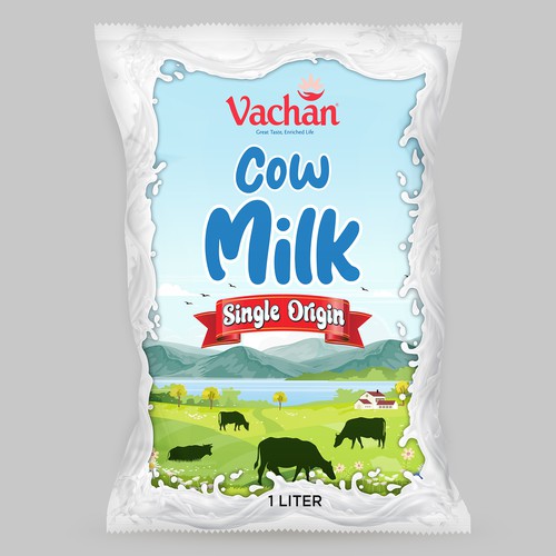 Vachan Cow Milk Design by Moi_Designers