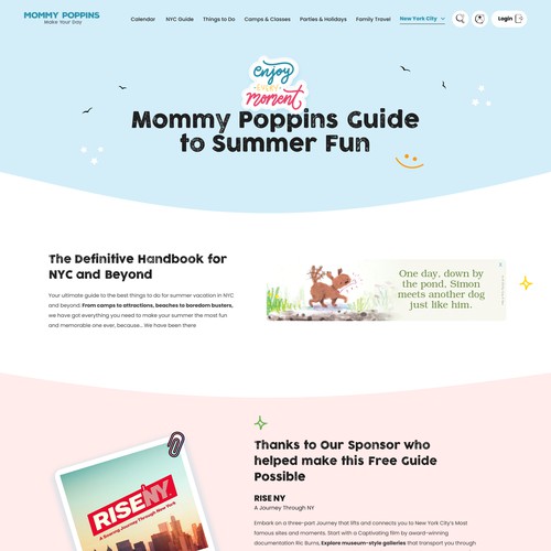 Guide Page for Leading Travel and Culture Website Design by devdesignss