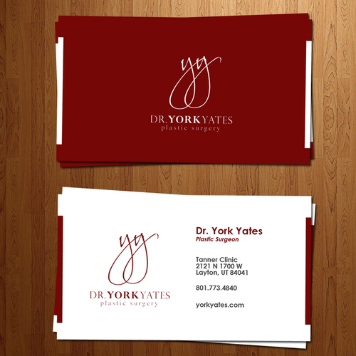 Dr. York Yates Plastic Surgery - business card Design by Mo Camara