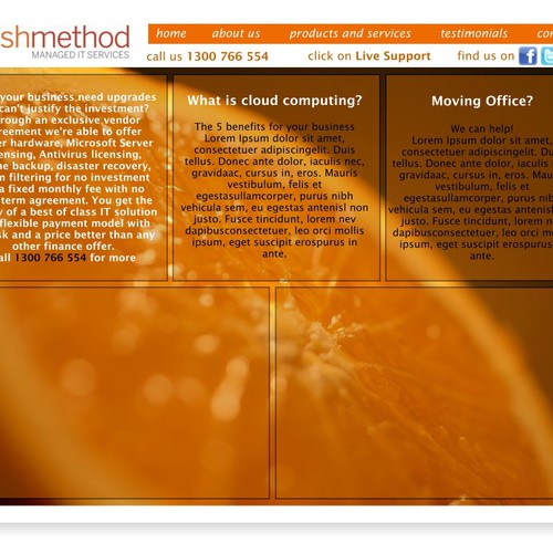 Freshmethod needs a new Web Page Design Design by radic