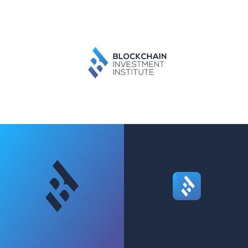 Blockchain creative logo contest Design by AXXV ™