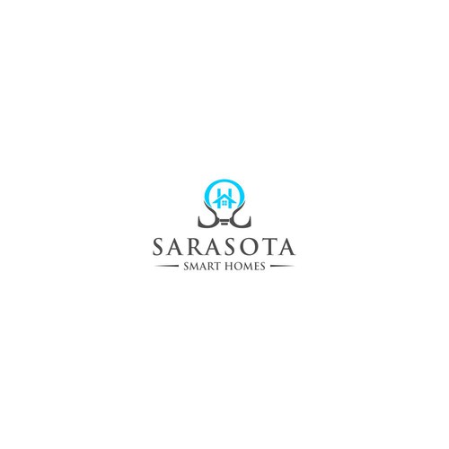 Design Sarasota Smart Homes logo for our company that does technology innovations and installations por kalemwaelah