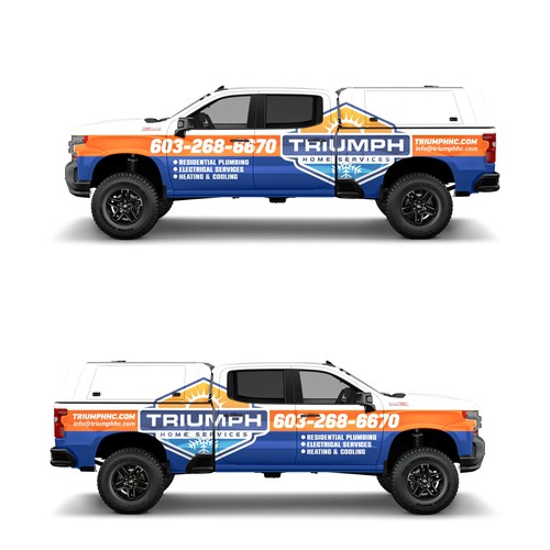 Hvac truck wrap-ontwerp door ATJEH™