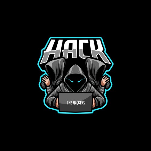 Hacker Themed Logo! Hacker/Coder Software Developer Logo Design by Kimos Creative