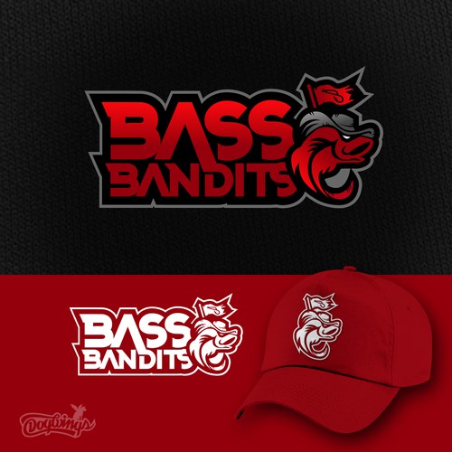 Bass Fishing Team Logo Design by Dogwingsllc