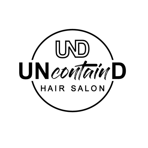 Think UNcontainD - Logo for Cutting Edge Hair Salon Design réalisé par Purple Pie