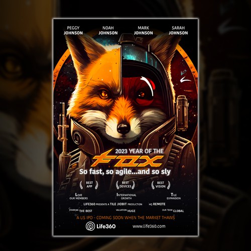 Life360 2023 Year of the Fox Poster Design by MeDesign✦