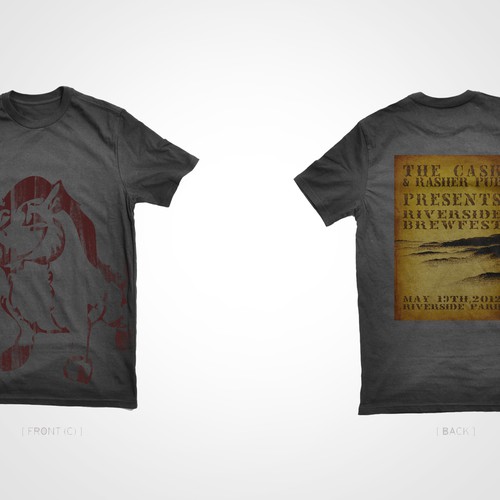 Create the next t-shirt design for The Cask & Rasher Diseño de typeaura