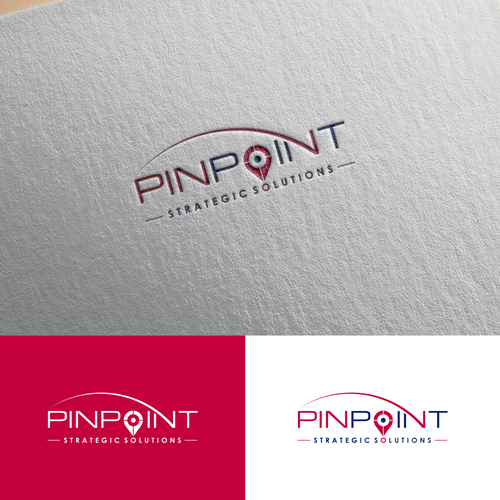 technical business consulting logo showing expertise for PINPOINTing the right problem to solve. Design by Efi*