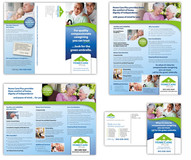 Home Care Plus Brochure And Single Page Flyer Print Or