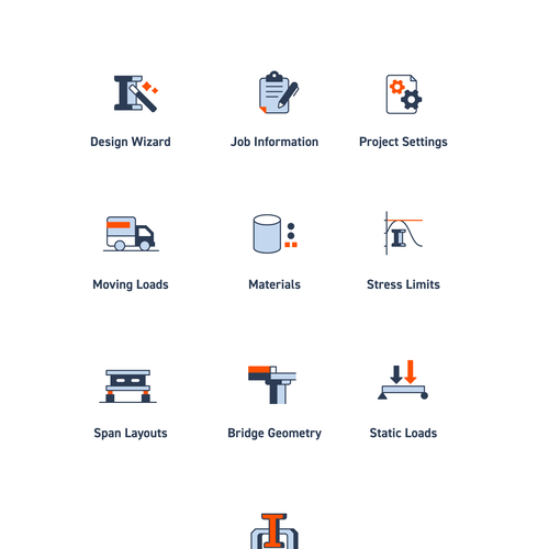 Create the icons for the buttons of a toolbar of an application program (Revised). Design by codavine