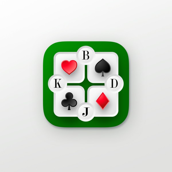 Design by FatihCreative titled "Card Game App Icon Design"