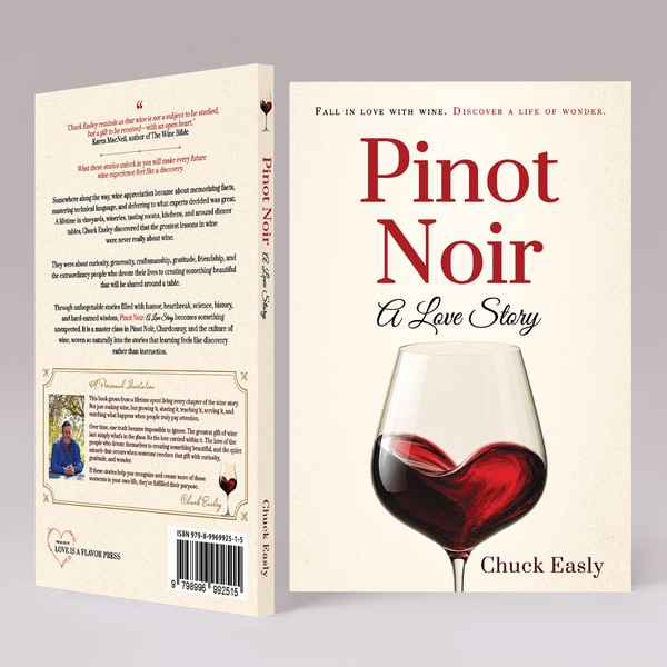 Design by elQue.design titled "Pinot Noir a Love Story"