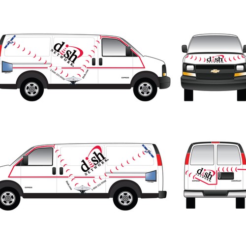 Diseño de V&S 002 ~ REDESIGN THE DISH NETWORK INSTALLATION FLEET de honkytonktaxi