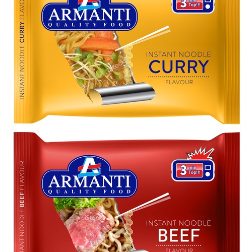 New Armanti Instant Noodles Design by sarapaheylo