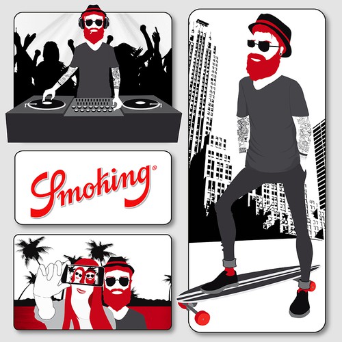 DRAW YOUR OWN MR. SMOKING - one open round - one winner - no final round デザイン by manomade