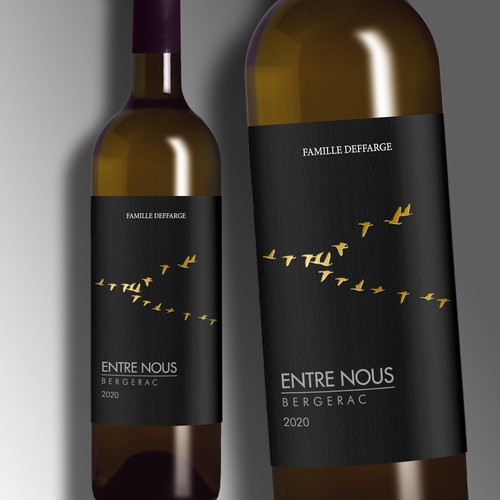 New label for a new french wine ! Design by Debdutta*