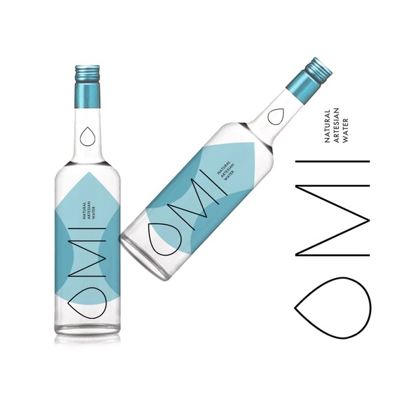 OMI Water Logo and Label Design