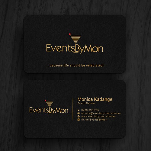 Design An Elegant Business Card For An Event Planner Wettbewerb In Der Kategorie Visitenkarte 99designs