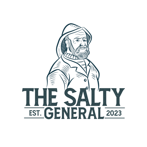 Salty New England General Store / sandwich shop combining classic text & modern imagery Design by Wuiing!