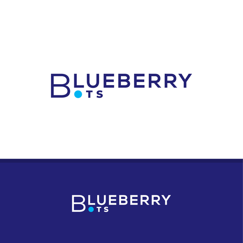 Logo for "Blueberry". An automated Chatbot provider Design by .May